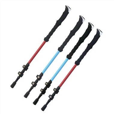 হাইকিং জন্য ভাঁজ হাঁটা লাঠি